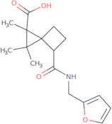 4-[(Furan-2-ylmethyl)-carbamoyl]-1,2,2-trimethyl-spiro[2.3]hexane-1-carboxylic acid