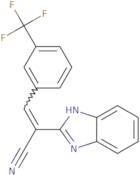 2-(1H-1,3-Benzodiazol-2-yl)-3-[3-(trifluoromethyl)phenyl]prop-2-enenitrile