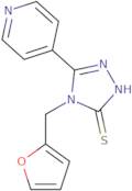 4-(Furan-2-ylmethyl)-5-(pyridin-4-yl)-4H-1,2,4-triazole-3-thiol