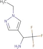 1-(1-Ethyl-1H-pyrazol-4-yl)-2,2,2-trifluoroethan-1-amine