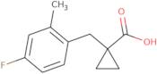 1-[(4-Fluoro-2-methylphenyl)methyl]cyclopropane-1-carboxylic acid