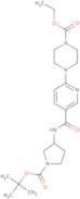 Ethyl 4-[5-[[(3R)-1-[(2-methylpropan-2-yl)oxycarbonyl]pyrrolidin-3-yl]carbamoyl]pyridin-2-yl]piper…