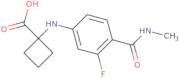 1-((3-Fluoro-4-(methylcarbamoyl)phenyl)amino)cyclobutanecarboxylic acid