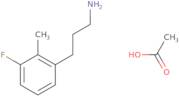 3-(3-Fluoro-2-methylphenyl)propan-1-amine acetic acid salt