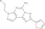 7-(2-bromoethyl)-2-(furan-2-yl)-7H-pyrazolo[4,3-e][1,2,4]triazolo[1,5-c]pyrimidin-5-amine