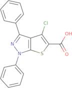 4-Chloro-1,3-diphenyl-1H-thieno[2,3-c]pyrazole-5-carboxylic acid