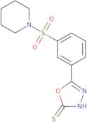 5-[3-(Piperidine-1-sulfonyl)phenyl]-1,3,4-oxadiazole-2-thiol