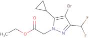 Ethyl [4-bromo-5-cyclopropyl-3-(difluoromethyl)-1H-pyrazol-1-yl]acetate