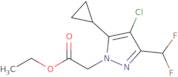Ethyl [4-chloro-5-cyclopropyl-3-(difluoromethyl)-1H-pyrazol-1-yl]acetate