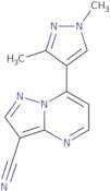7-(1,3-Dimethyl-1H-pyrazol-4-yl)pyrazolo[1,5-a]pyrimidine-3-carbonitrile