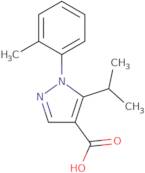 1-(2-Methylphenyl)-5-(propan-2-yl)-1H-pyrazole-4-carboxylic acid