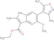 Ethyl 2-amino-6-(3,5-dimethylisoxazol-4-yl)-5-methoxy-1H-indole-3-carboxylate