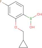 2-(Cyclopropylmethoxy)-4-fluorophenylboronic acid