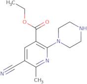 Ethyl 5-cyano-6-methyl-2-(piperazin-1-yl)nicotinate