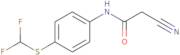 2-Cyano-N-{4-[(difluoromethyl)sulfanyl]phenyl}acetamide