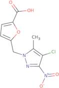 5-[(4-Chloro-5-methyl-3-nitro-1H-pyrazol-1-yl)methyl]furan-2-carboxylic acid