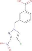 3-[(4-Chloro-3-nitro-1H-pyrazol-1-yl)methyl]benzoic acid