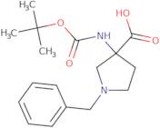 1-benzyl-3-(tert-butoxycarbonylamino)pyrrolidine-3-carboxylic acid