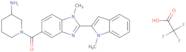 (3-Aminopiperidin-1-yl)-[1-methyl-2-(1-methylindol-2-yl)benzimidazol-5-yl]methanone, 2,2,2-trifluoroacetic acid