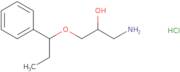 1-Amino-3-(1-phenylpropoxy)propan-2-ol hydrochloride