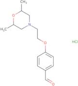 4-[2-(2,6-Dimethyl-4-morpholinyl)ethoxy]benzaldehyde hydrochloride