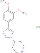 4-[5-(3,4-Dimethoxyphenyl)-2H-tetrazol-2-yl]piperidine hydrochloride