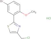 2-(5-Bromo-2-methoxyphenyl)-4-(chloromethyl)-1,3-thiazole hydrochloride