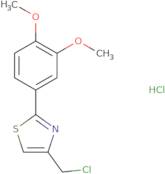 4-(Chloromethyl)-2-(3,4-dimethoxyphenyl)-1,3-thiazole hydrochloride