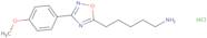 5-[3-(4-Methoxyphenyl)-1,2,4-oxadiazol-5-yl]pentan-1-amine hydrochloride