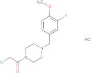 2-Chloro-1-{4-[(3-fluoro-4-methoxyphenyl)methyl]piperazin-1-yl}ethan-1-one hydrochloride