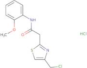 2-[4-(Chloromethyl)-1,3-thiazol-2-yl]-N-(2-methoxyphenyl)acetamide hydrochloride