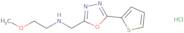 (2-Methoxyethyl)({[5-(thiophen-2-yl)-1,3,4-oxadiazol-2-yl]methyl})amine hydrochloride