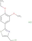 4-(Chloromethyl)-2-(4-ethoxy-3-methoxyphenyl)-1,3-thiazole hydrochloride