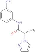 N-(3-Aminophenyl)-2-(1H-pyrazol-1-yl)propanamide