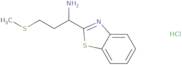 1-(1,3-Benzothiazol-2-yl)-3-(methylsulfanyl)propan-1-amine hydrochloride