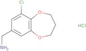 (9-Chloro-3,4-dihydro-2H-1,5-benzodioxepin-7-yl)methanamine hydrochloride