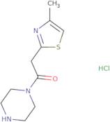 1-[(4-Methyl-1,3-thiazol-2-yl)acetyl]piperazine hydrochloride