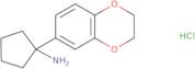 1-(2,3-Dihydro-1,4-benzodioxin-6-yl)cyclopentan-1-amine hydrochloride