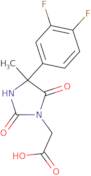 2-[4-(3,4-Difluorophenyl)-4-methyl-2,5-dioxoimidazolidin-1-yl]acetic acid