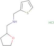 (Oxolan-2-ylmethyl)(thiophen-2-ylmethyl)amine hydrochloride