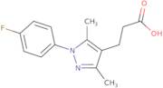 3-[1-(4-Fluorophenyl)-3,5-dimethyl-1H-pyrazol-4-yl]propanoic acid