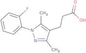 3-[1-(2-Fluorophenyl)-3,5-dimethyl-1H-pyrazol-4-yl]propanoic acid