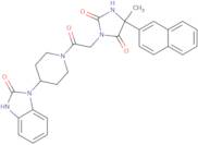 5-Methyl-5-(naphthalen-2-yl)-3-(2-oxo-2-(4-(2-oxo-2,3-dihydro-1H-benzo[D]imidazol-1-yl)piperidin...