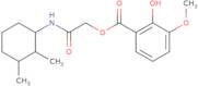 [(2,3-Dimethylcyclohexyl)carbamoyl]methyl 2-hydroxy-3-methoxybenzoate