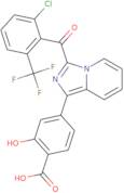 4-[3-[2-Chloro-6-(trifluoromethyl)benzoyl]imidazo[1,5-a]pyridin-1-yl]-2-hydroxybenzoic acid