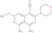 1,8-Diamino-6-methoxy-3-morpholin-4-yl-2,7-naphthyridine-4-carbonitrile