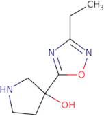 3-(3-Ethyl-1,2,4-oxadiazol-5-yl)pyrrolidin-3-ol