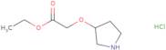 Ethyl 2-pyrrolidin-3-yloxyacetate hydrochloride