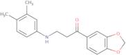 1-(1,3-Benzodioxol-5-yl)-3-(3,4-dimethylanilino)-1-propanone