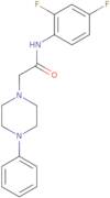 N-(2,4-difluorophenyl)-2-(4-phenylpiperazinyl)ethanamide